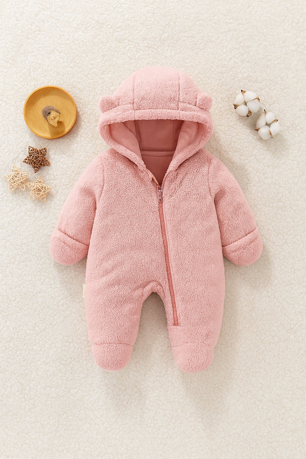 Baby Fleece Overall with Zipper – Cozy & Practical