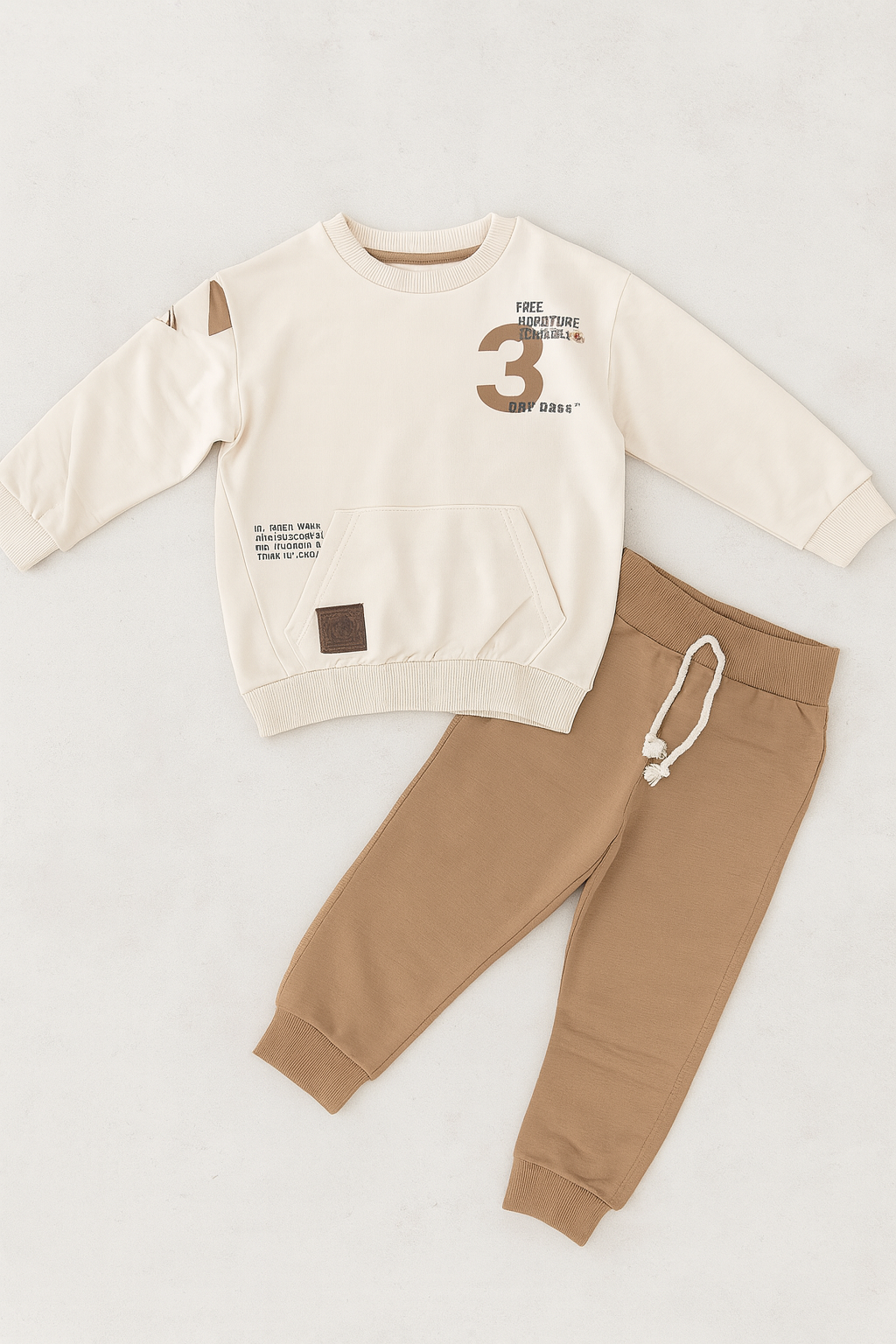 Boys Cotton 2-Piece Set – Sweatshirt & Pants