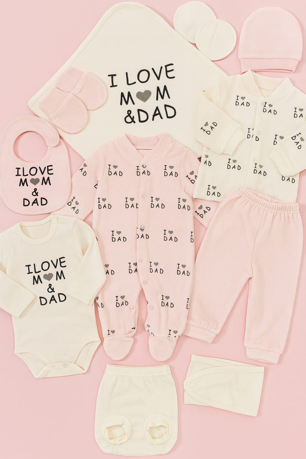 12-Piece Velvet Newborn Hospital Essentials Set