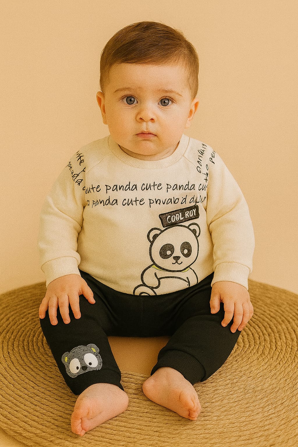 Baby Cotton 2-Piece Set – Panda Design