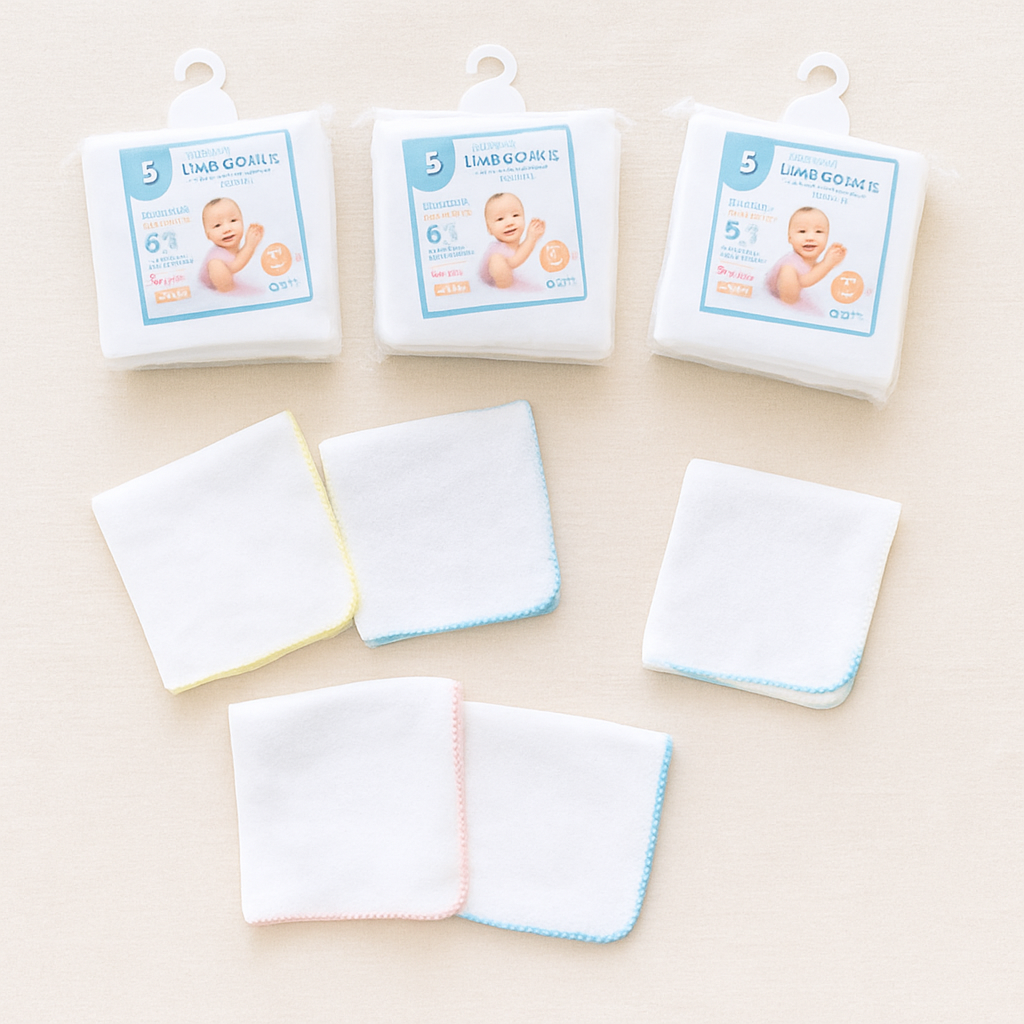 Baby Towels Mouth Wipes – 6 Pieces Set