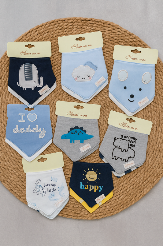 Baby Bandana Bibs – 3 Pieces Set