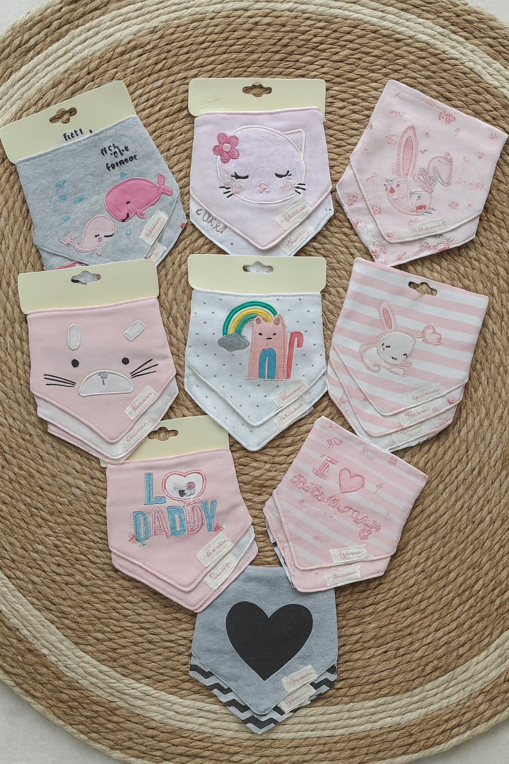 Baby Bandana Bibs – 3 Pieces Set