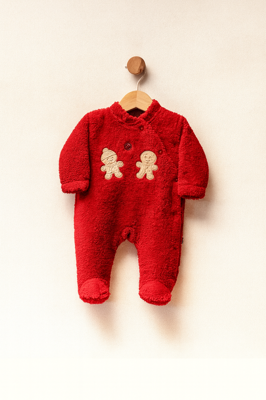 Fleece Winter Overall – Gingerbread Design