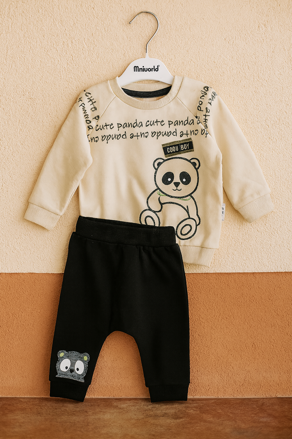 Baby Cotton 2-Piece Set – Panda Design