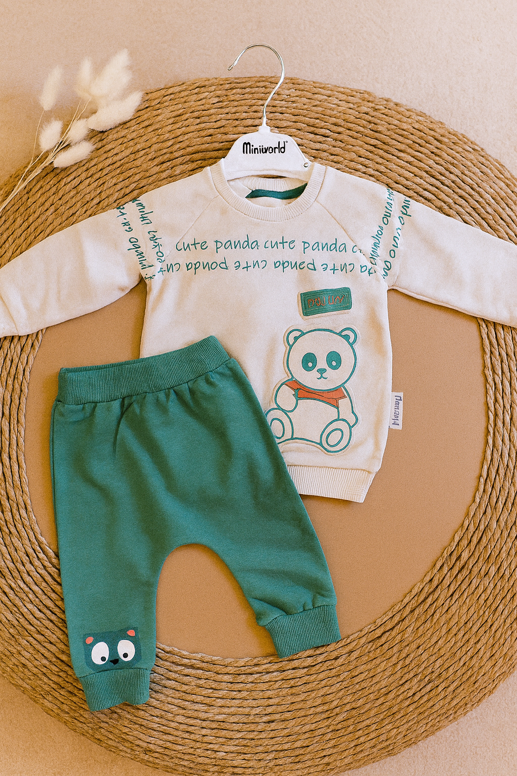 Baby Cotton 2-Piece Set – Panda Design