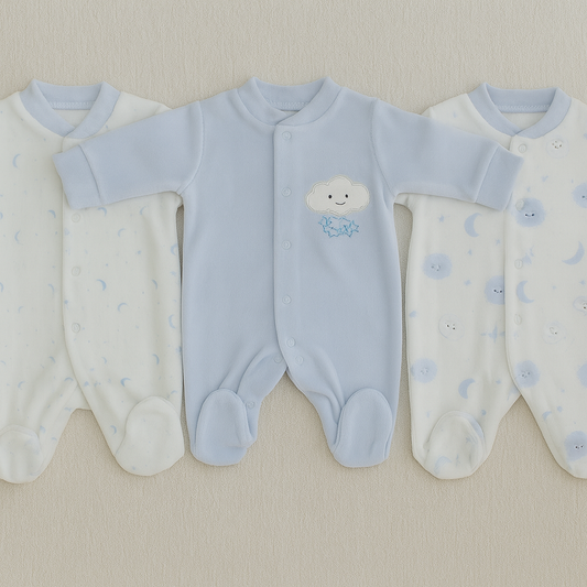 3-Piece Baby Velvet Overall Set – Cozy & Elegant