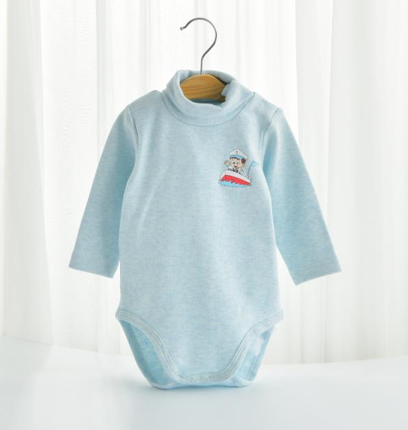 Baby Thick Cotton Long Sleeve Bodysuit – Multiple Design