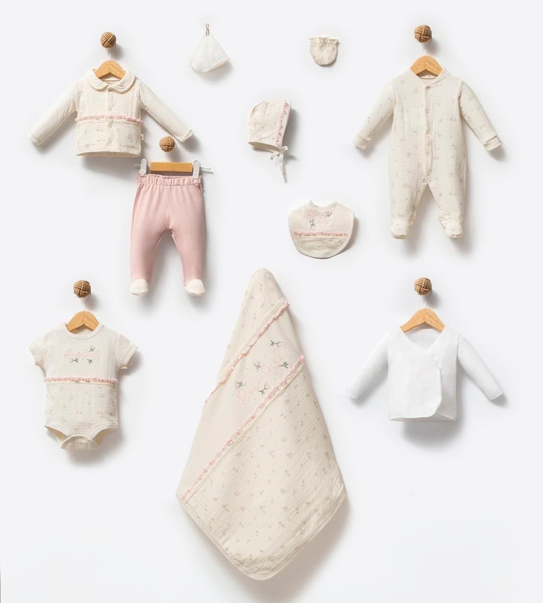 Baby Hospital Essentials 10-Piece Set – Premium Cotton Comfort